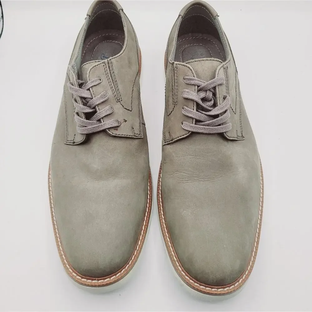 G.H. Bass & Co. Gray Suede Leather Lace Up Oxford Derby Size 9.5M